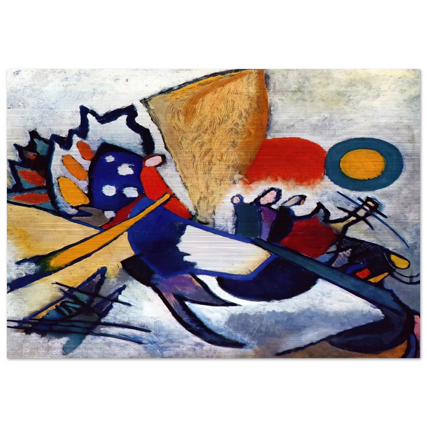 IMPROVISATION 209 1917 - Wassily Kandinsky Brushed Aluminum Print - 70x100 cm / 28x40 inches | Wassily Kandinsky Aluminum Print | Wassily Kandinsky Prints