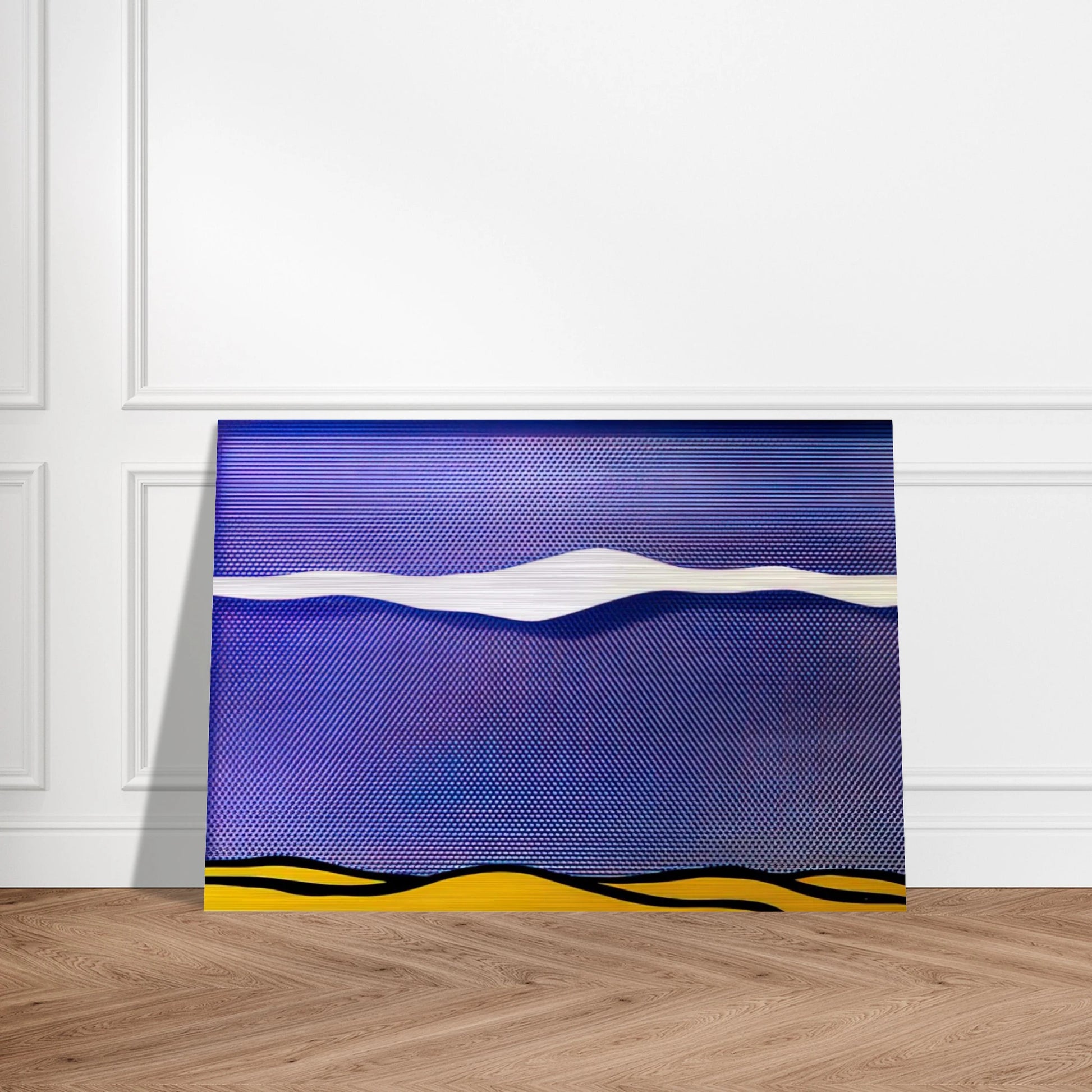 ARCTIC LANDSCAPE 1964 - Roy Lichtenstein Brushed Aluminum Print - 70x100 cm / 28x40 inches | Roy Lichtenstein Aluminum Print | Roy Lichtenstein Prints