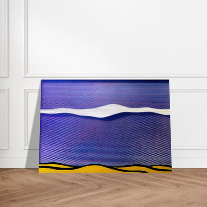 ARCTIC LANDSCAPE 1964 - Roy Lichtenstein Brushed Aluminum Print - 70x100 cm / 28x40 inches | Roy Lichtenstein Aluminum Print | Roy Lichtenstein Prints
