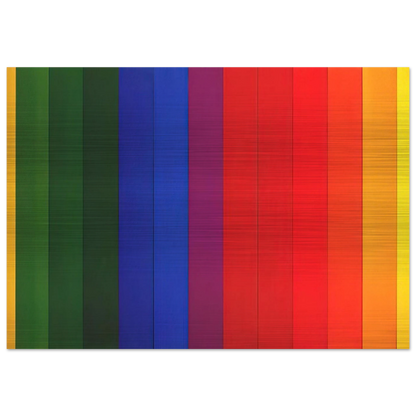 Spectrum III - Ellsworth Kelly Brushed Aluminum Print - 70x100 cm / 28x40 inches | Ellsworth Kelly Aluminum Print | Ellsworth Kelly Prints