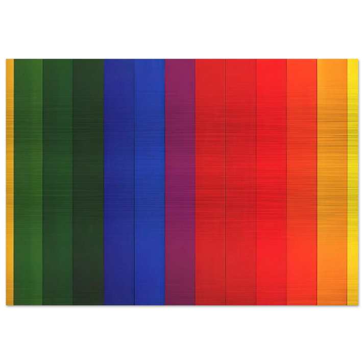 Spectrum III - Ellsworth Kelly Brushed Aluminum Print - 70x100 cm / 28x40 inches | Ellsworth Kelly Aluminum Print | Ellsworth Kelly Prints