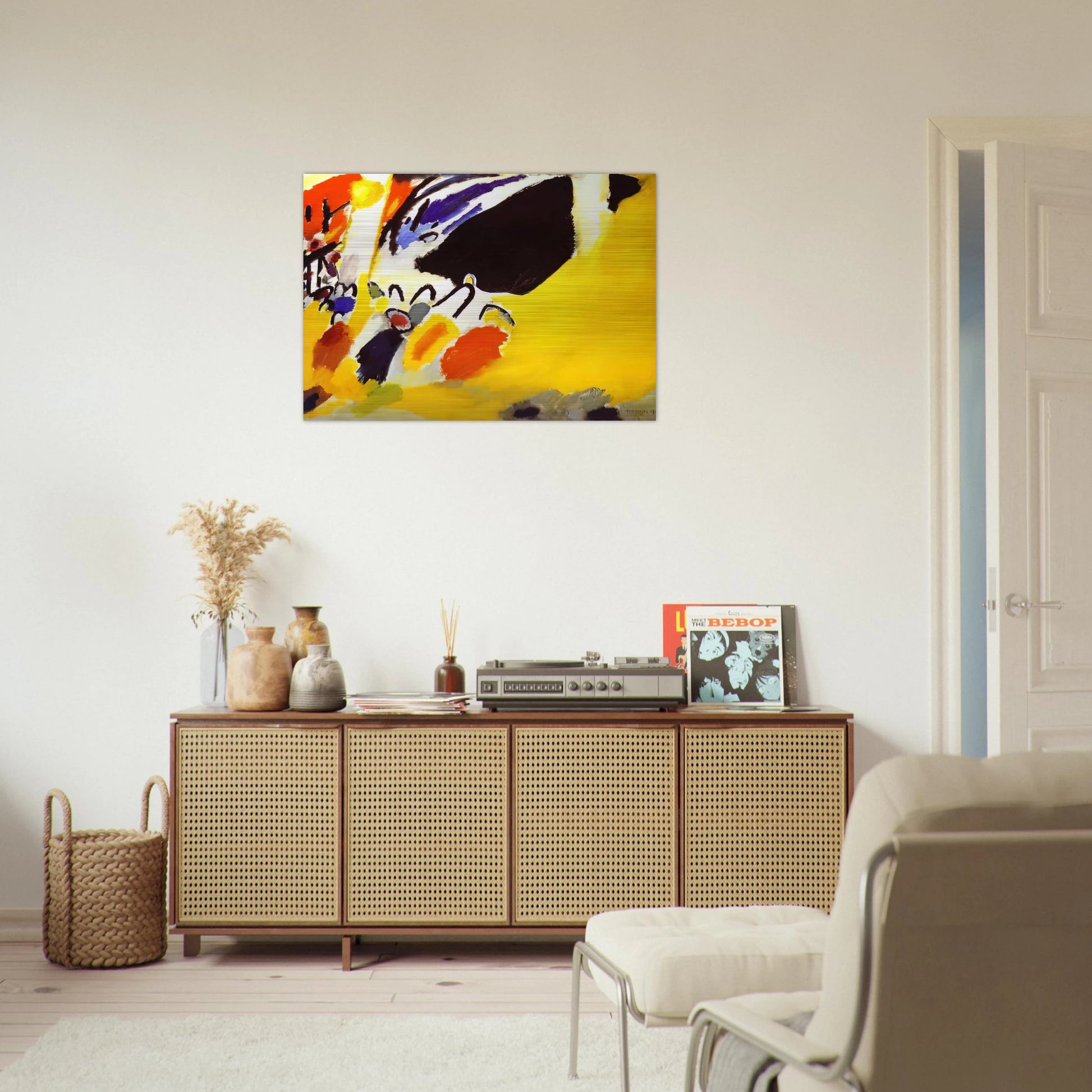 IMPRESSION III CONCERT 1911 - Wassily Kandinsky Brushed Aluminum Print - 70x100 cm / 28x40 inches | Wassily Kandinsky Aluminum Print | Wassily Kandinsky Prints