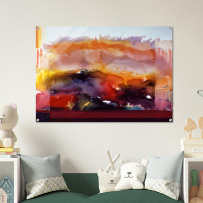 Butterfly Of Winter - 1985 - Ronnie Landfield Acrylic Print - 70x100 cm / 28x40″ inches | Ronnie Landfield Wall Art | Ronnie Landfield Prints