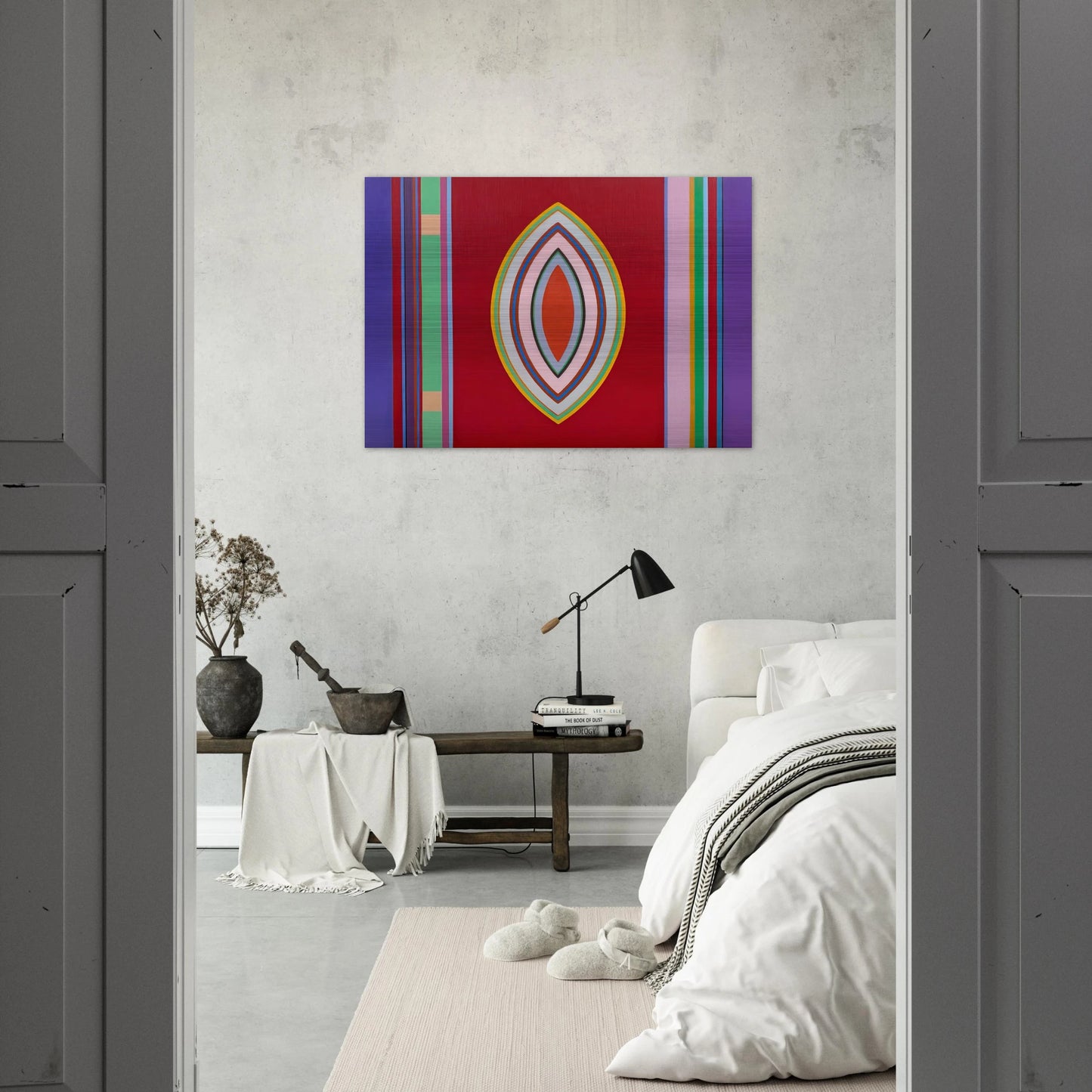 Sidon No. 3 - 1965 - John Ferren Brushed Aluminum Print - 70x100 cm / 28x40 inches | John Ferren Aluminum Print | John Ferren Prints