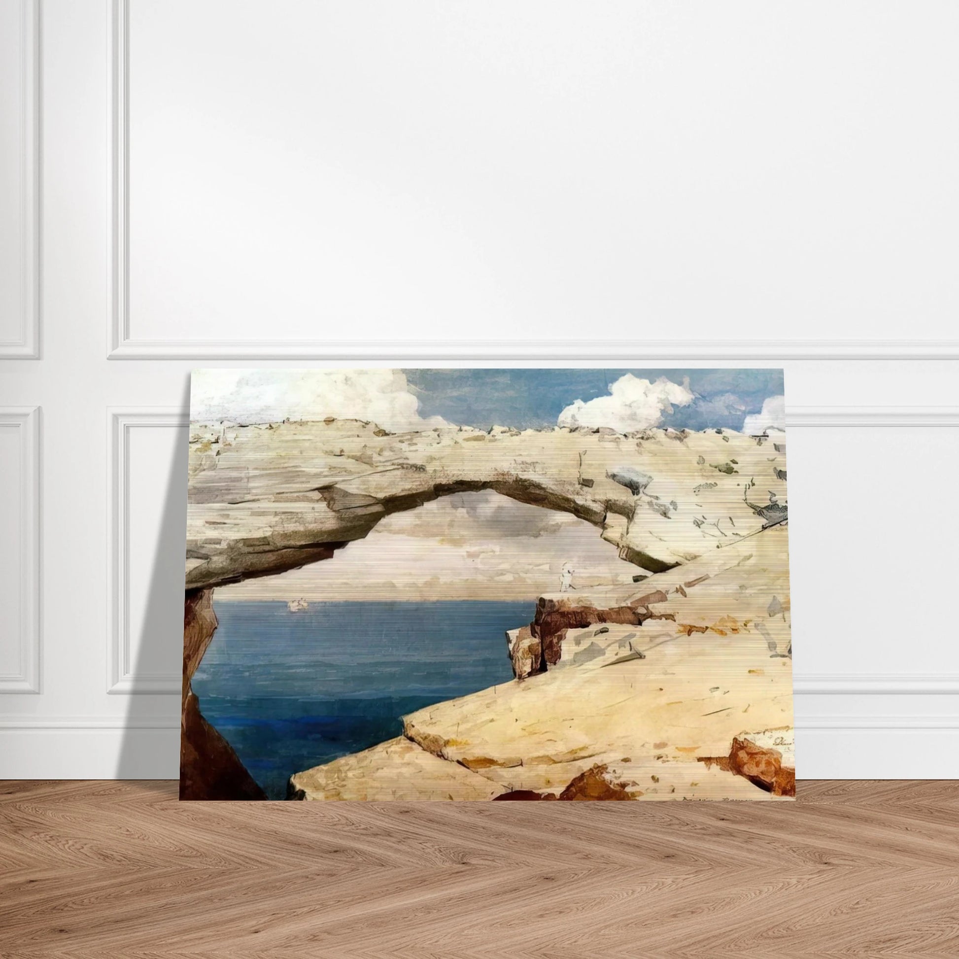 GLASS WINDOWS BAHAMAS 1885 - Winslow Homer Brushed Aluminum Print - 70x100 cm / 28x40 inches | Winslow Homer Aluminum Print | Winslow Homer Prints