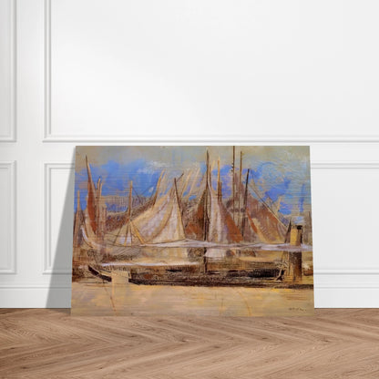 YACHTS AT ROYAN 1902 - Odilon Redon Brushed Aluminum Print - 70x100 cm / 28x40 inches | Odilon Redon Aluminum Print | Odilon Redon Prints
