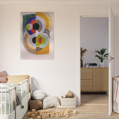 COMPOSITION WITH DISCS - Sonia Delaunay Brushed Aluminum Print - 70x100 cm / 28x40 inches | Sonia Delaunay Aluminum Print | Sonia Delaunay Prints