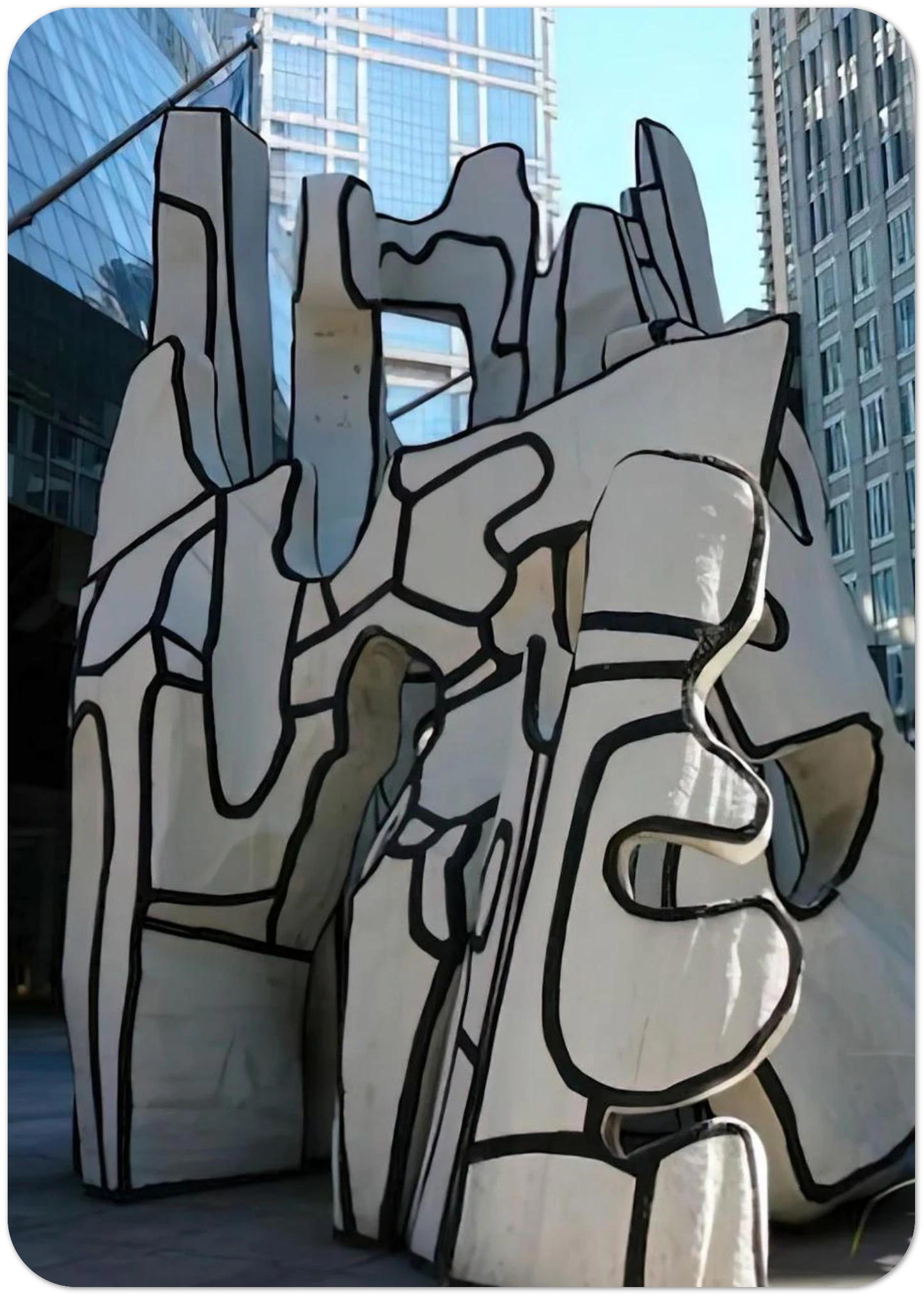 MONUMENT WITH STANDING BEAST 1984 By Jean Dubuffet Pack of 10 Post Cards | Jean Dubuffet Post Cards | A6 (10.5 x 14.8 cm) - 4.1 x 5.8 inches