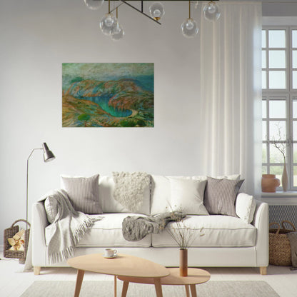 CALANQUE JONCULS CADAQUES - Salvador Dali Brushed Aluminum Print - 70x100 cm / 28x40 inches | Salvador Dali Aluminum Print | Salvador Dali Prints