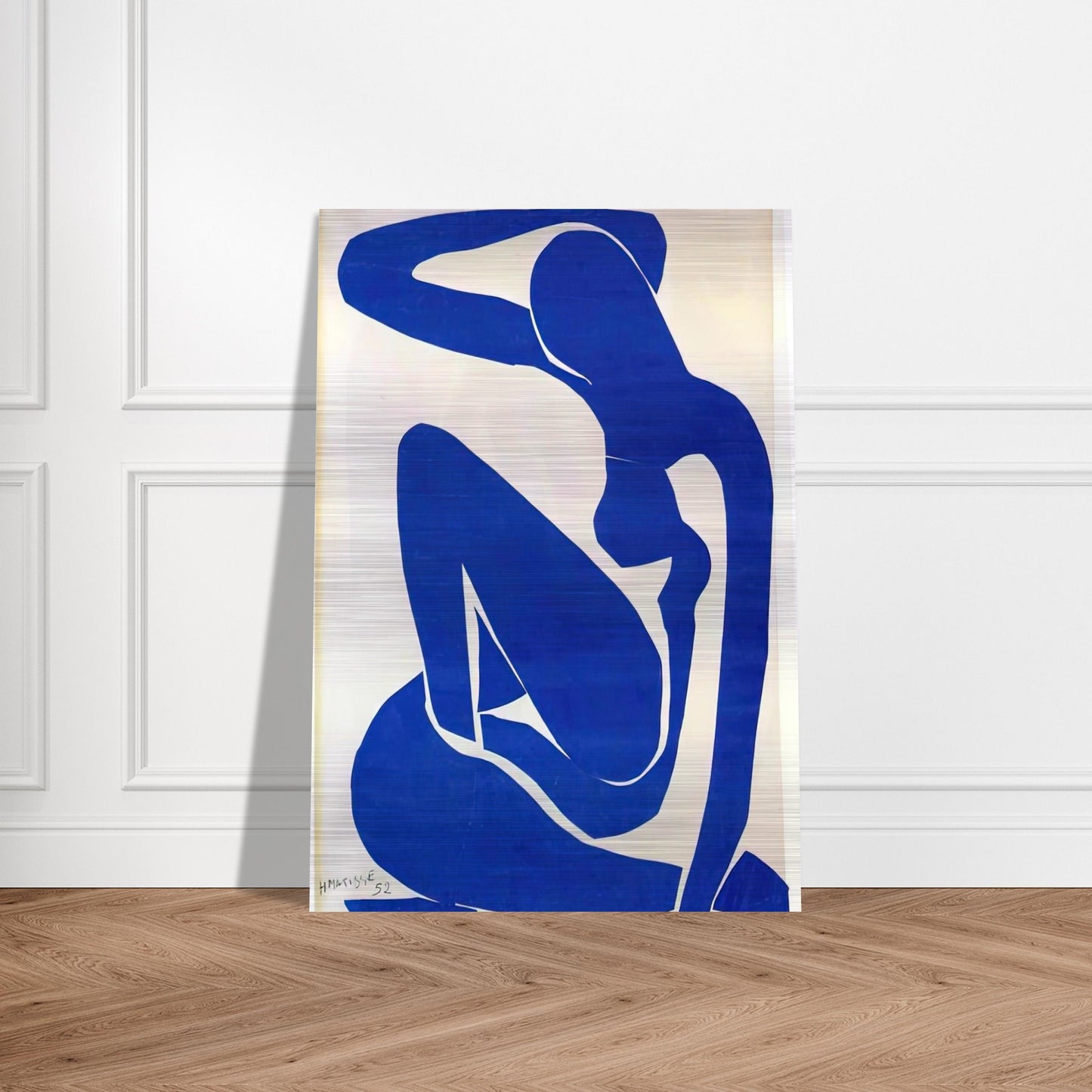 BLUE NUDE 1 - Henri Matisse Brushed Aluminum Print - 70x100 cm / 28x40 inches | Henri Matisse Aluminum Print | Henri Matisse Prints
