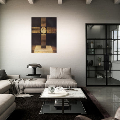 NUCLEAR CROSS - Salvador Dali Brushed Aluminum Print - 70x100 cm / 28x40 inches | Salvador Dali Aluminum Print | Salvador Dali Prints