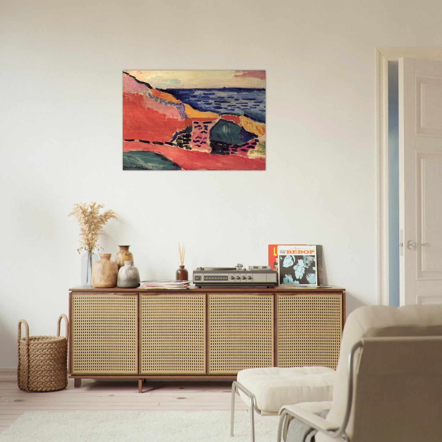 LA MOULADE COLLIOURE IN THE SUMMER 1905 - Henri Matisse Brushed Aluminum Print - 70x100 cm / 28x40 inches | Henri Matisse Aluminum Print | Henri Matisse Prints