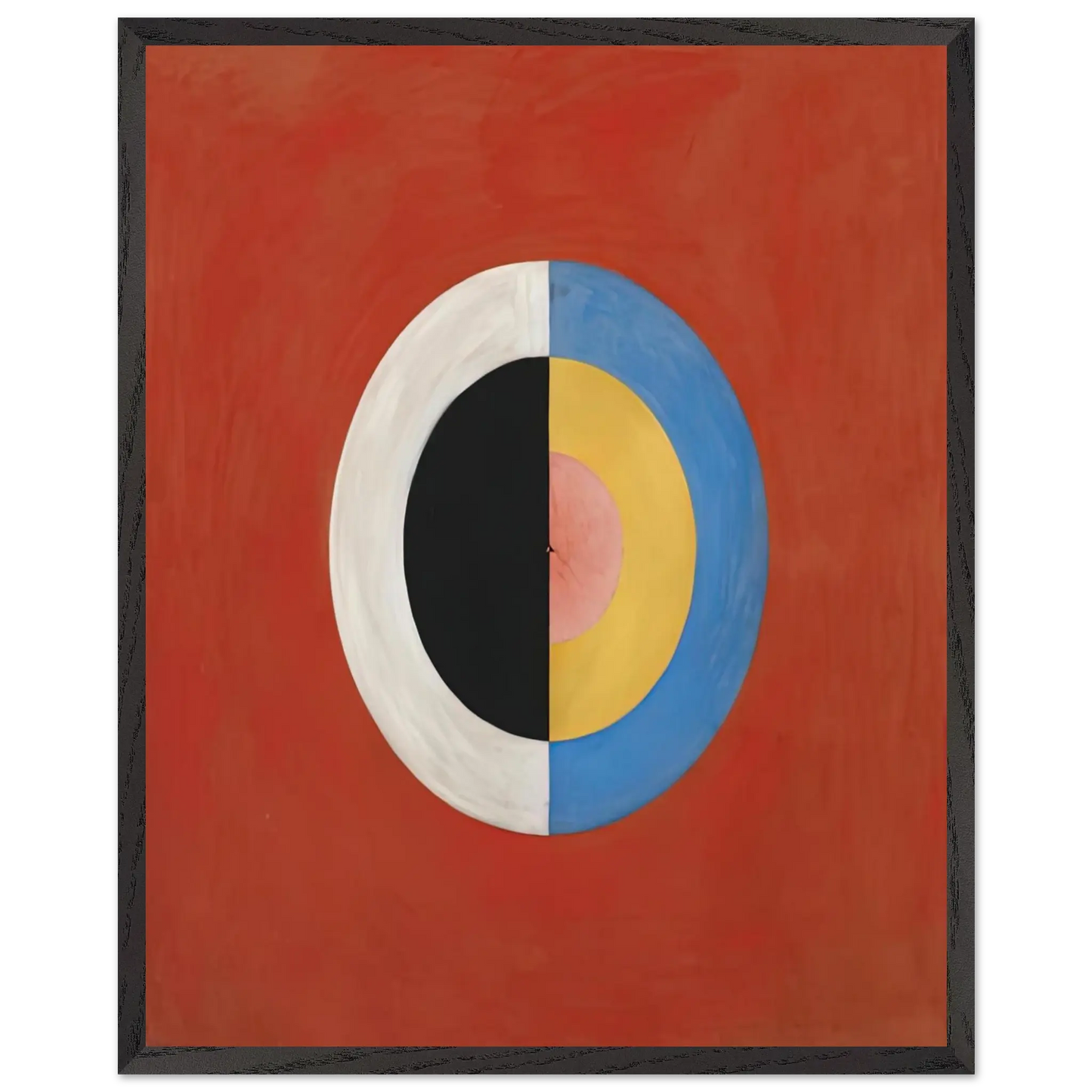 Hilma af Klint - THE SWAN NO 17 1915 0 Wall art - 60x80 cm / 24x32 Inches - Premium Wooden Framed Poster With Fine Art Paper - White frame