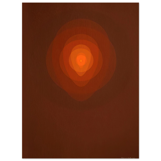 Clarence Holbrook Carter - Red Mandala - 1967  75x100 cm / 30x40inches Fine Art Poster