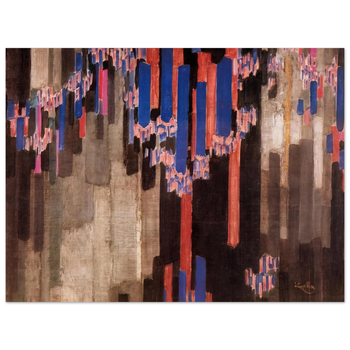 Frantisek Kupka - Ordination of verticals  75x100 cm / 30x40inches Fine Art Poster