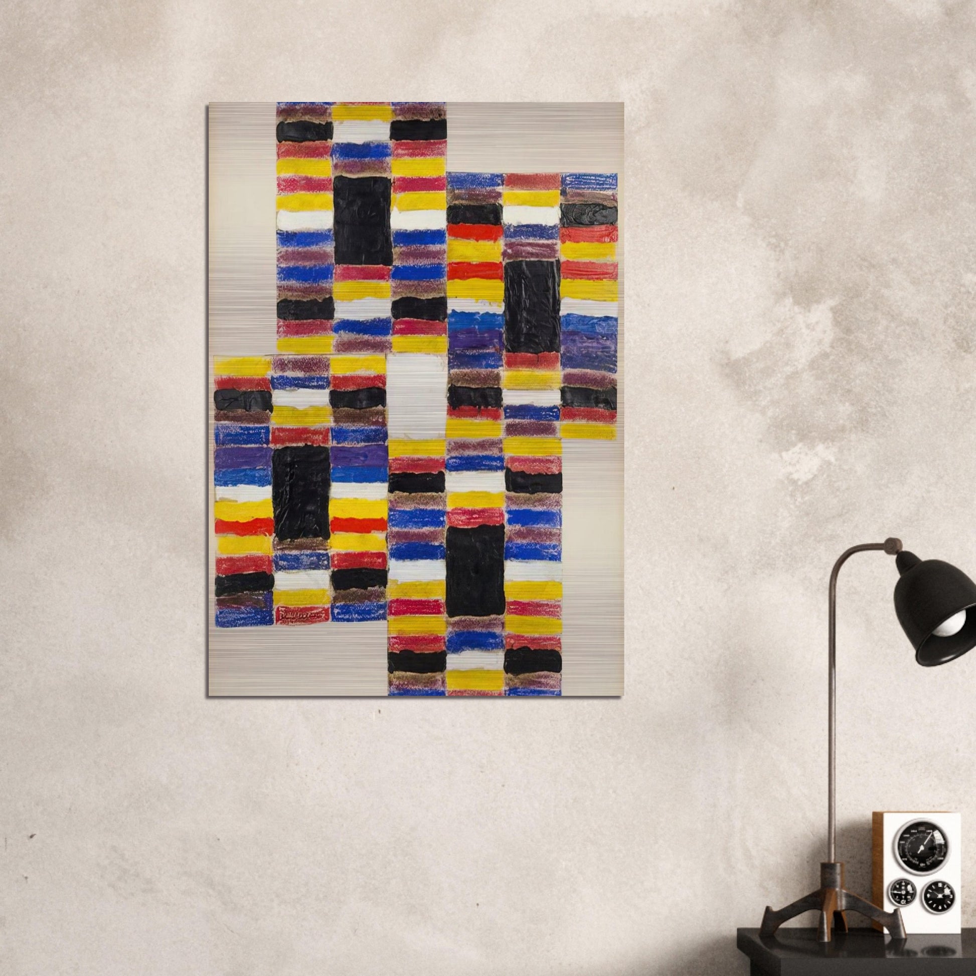 Ascending I - 1958 - Alfred Jensen Brushed Aluminum Print - 70x100 cm / 28x40 inches | Alfred Jensen Aluminum Print | Alfred Jensen Prints