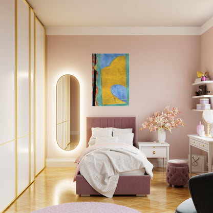THE YELLOW CURTAIN - Henri Matisse Brushed Aluminum Print - 70x100 cm / 28x40 inches | Henri Matisse Aluminum Print | Henri Matisse Prints