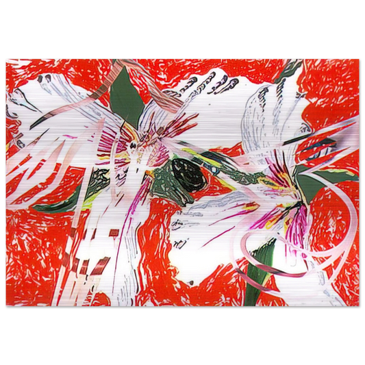 Sister Shrieks - James Rosenquist Brushed Aluminum Print - 70x100 cm / 28x40 inches | James Rosenquist Aluminum Print | James Rosenquist Prints