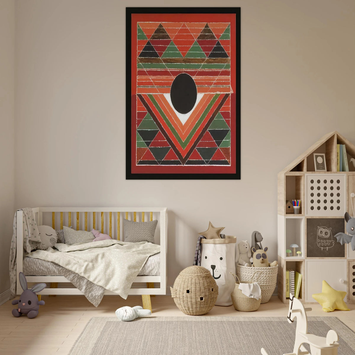 Bijh - Abstract Art - S. H. Raza Art Prints - 100x150 cm / 40x60″ inches | S. H. Raza Poster | S. H. Raza Prints
