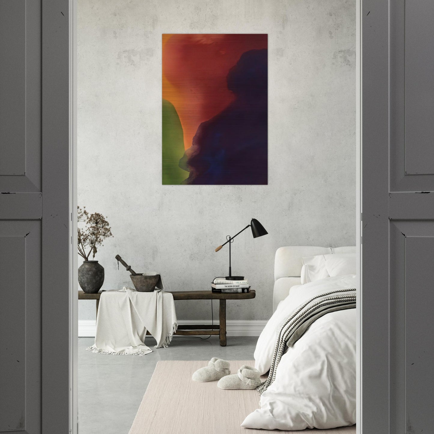 Blue Atmosphere III - 1963 - Helen Frankenthaler Brushed Aluminum Print - 70x100 cm / 28x40 inches | Helen Frankenthaler Aluminum Print | Helen Frankenthaler Prints