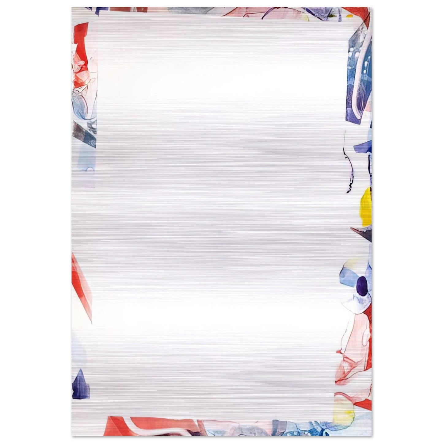 Untitled  SFM66-03  - Sam Francis Brushed Aluminum Print - 70x100 cm / 28x40 inches | Sam Francis Aluminum Print | Sam Francis Prints