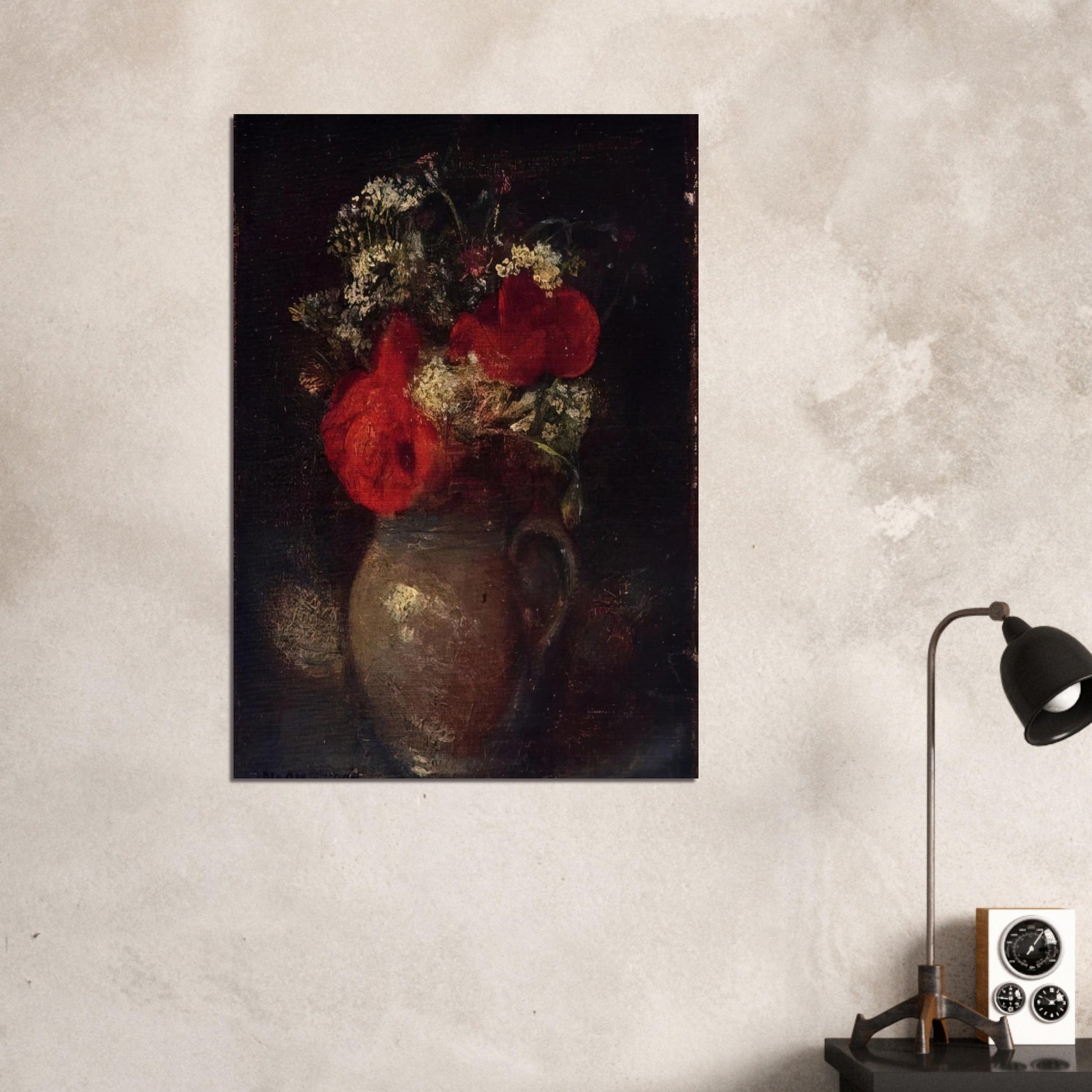 BOUQUET - Odilon Redon Brushed Aluminum Print - 70x100 cm / 28x40 inches | Odilon Redon Aluminum Print | Odilon Redon Prints