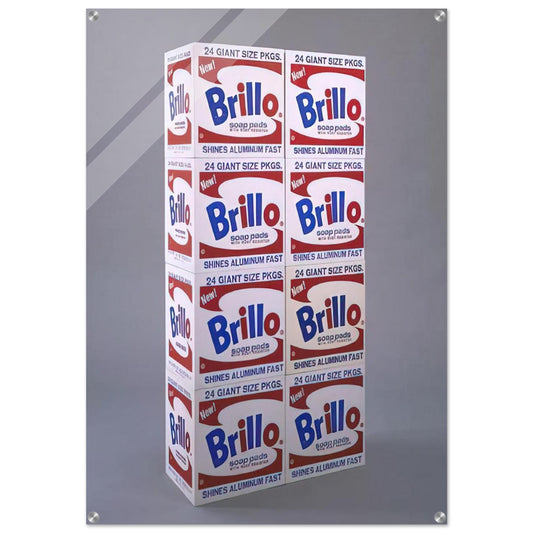 Brillo Soap Pads Boxes - Andy Warhol Acrylic Print - 70x100 cm / 28x40″ inches