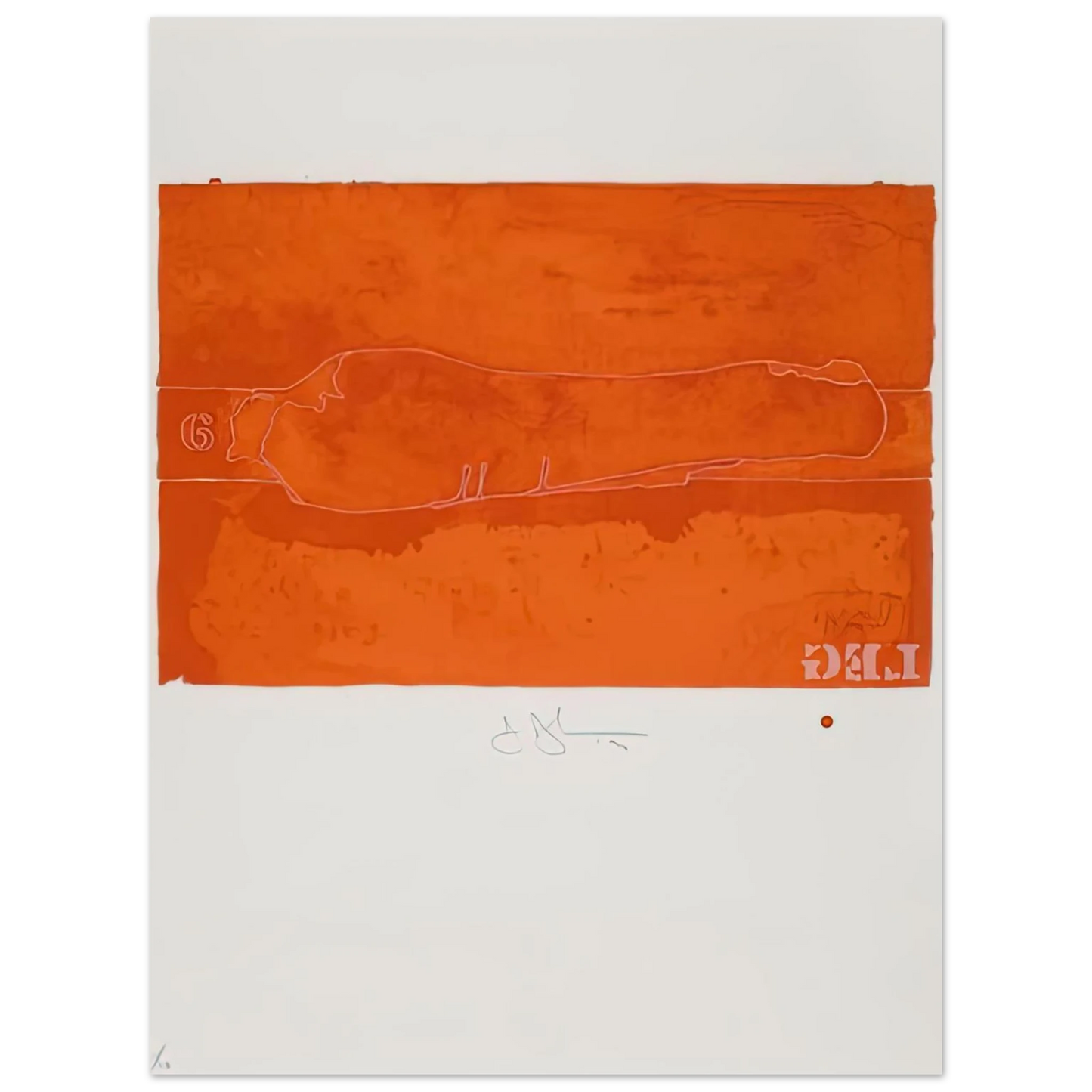 Jasper Johns - CASTS FROM UNTITLED LEG 1974  75x100 cm / 30x40inches Fine Art Poster