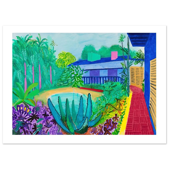 David Hockney - David Hockney Wall art - 30x40 cm / 12x16 Inches - Premium Wooden Framed Poster With Fine Art Paper - Wood frame