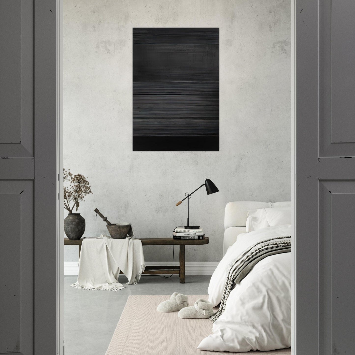 Peinture 324 x 181 cm, 17 novembre 2008 - 2008 - Pierre Soulages Brushed Aluminum Print - 70x100 cm / 28x40 inches | Pierre Soulages Aluminum Print | Pierre Soulages Prints
