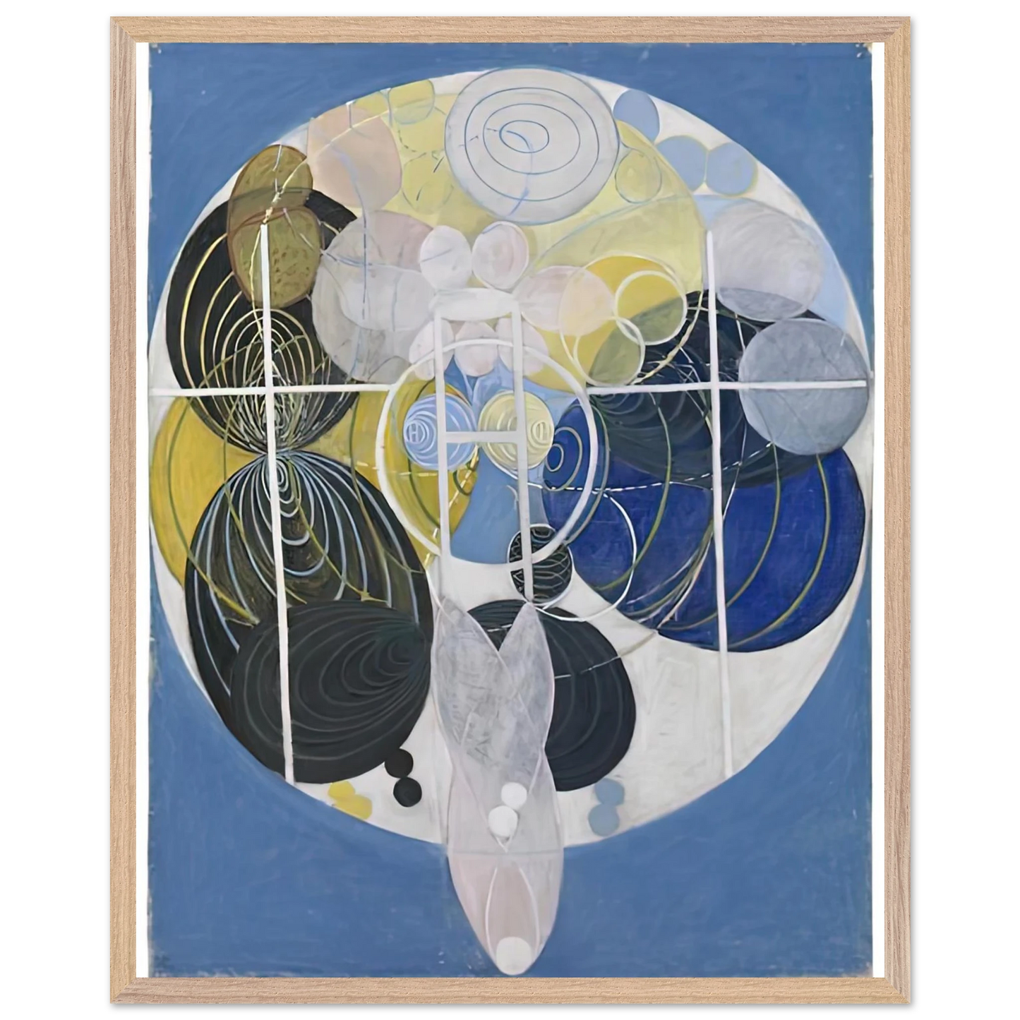 Hilma af Klint - THE LARGE FIGURE PAINTINGS NR 5 1907 Wall art - A1 (59.4 x 84.1  cm) - Fine Art Poster-canvas - -