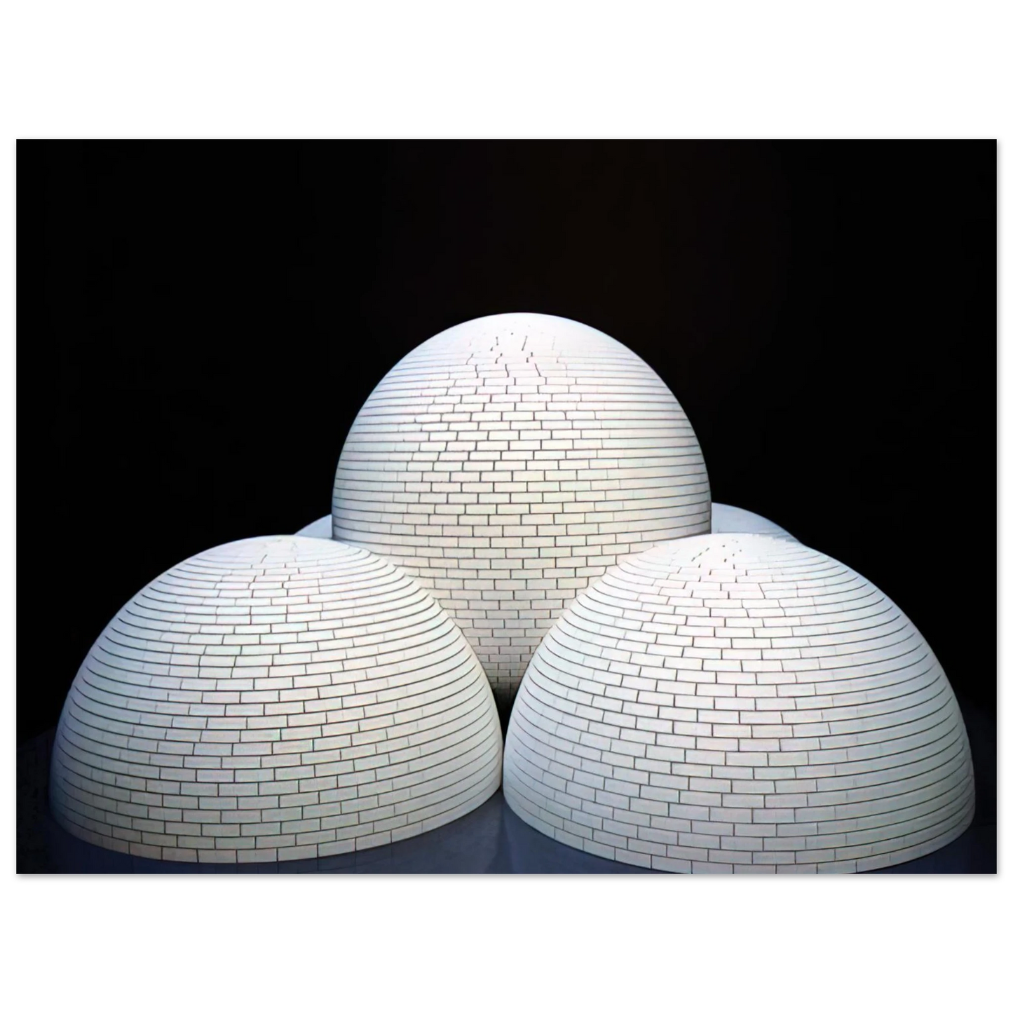 Sol LeWitt - Model for Brick Structure four domes and a sphere  75x100 cm / 30x40inches Fine Art Poster