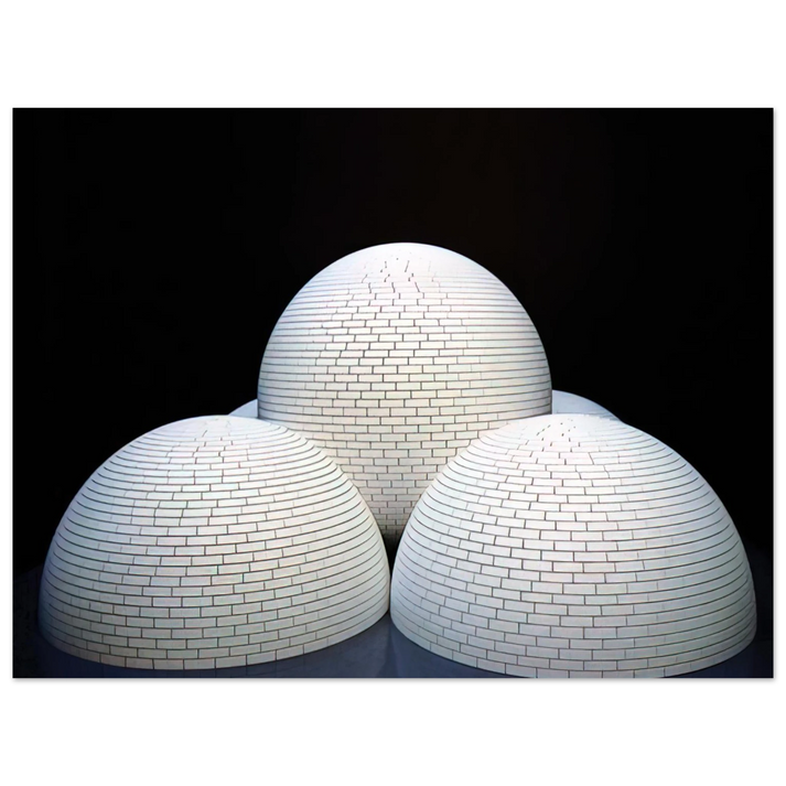 Sol LeWitt - Model for Brick Structure four domes and a sphere  75x100 cm / 30x40inches Fine Art Poster