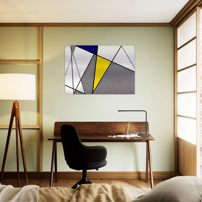PERFECT PAINTING 1 1985 - Roy Lichtenstein Brushed Aluminum Print - 70x100 cm / 28x40 inches | Roy Lichtenstein Aluminum Print | Roy Lichtenstein Prints