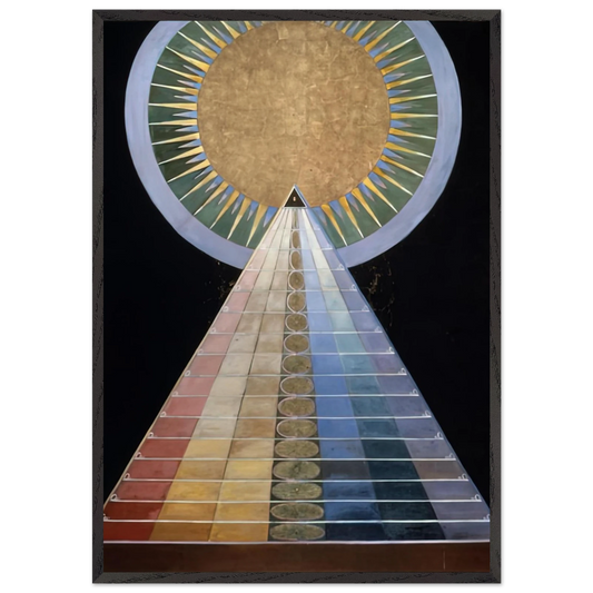 ALTAR PAINTING 1915 - Hilma af Klint 70x100 cm / 28x40 inches Framed Art Print – Black Wooden Frame