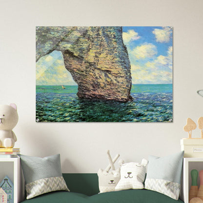 The Manneport at High Tide - claude monet Acrylic Print - 70x100 cm / 28x40″ inches