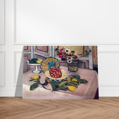 STILL LIFE WITH PINEAPPLES 1 - Henri Matisse Brushed Aluminum Print - 70x100 cm / 28x40 inches | Henri Matisse Aluminum Print | Henri Matisse Prints