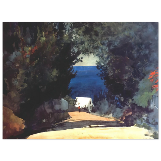 Winslow Homer - ROAD IN BERMUDA  75x100 cm / 30x40inches Fine Art Poster