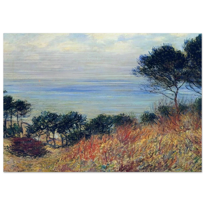 The Coast of Varengeville - claude monet Brushed Aluminum Print - 70x100 cm / 28x40 inches | claude monet Aluminum Print | claude monet Prints