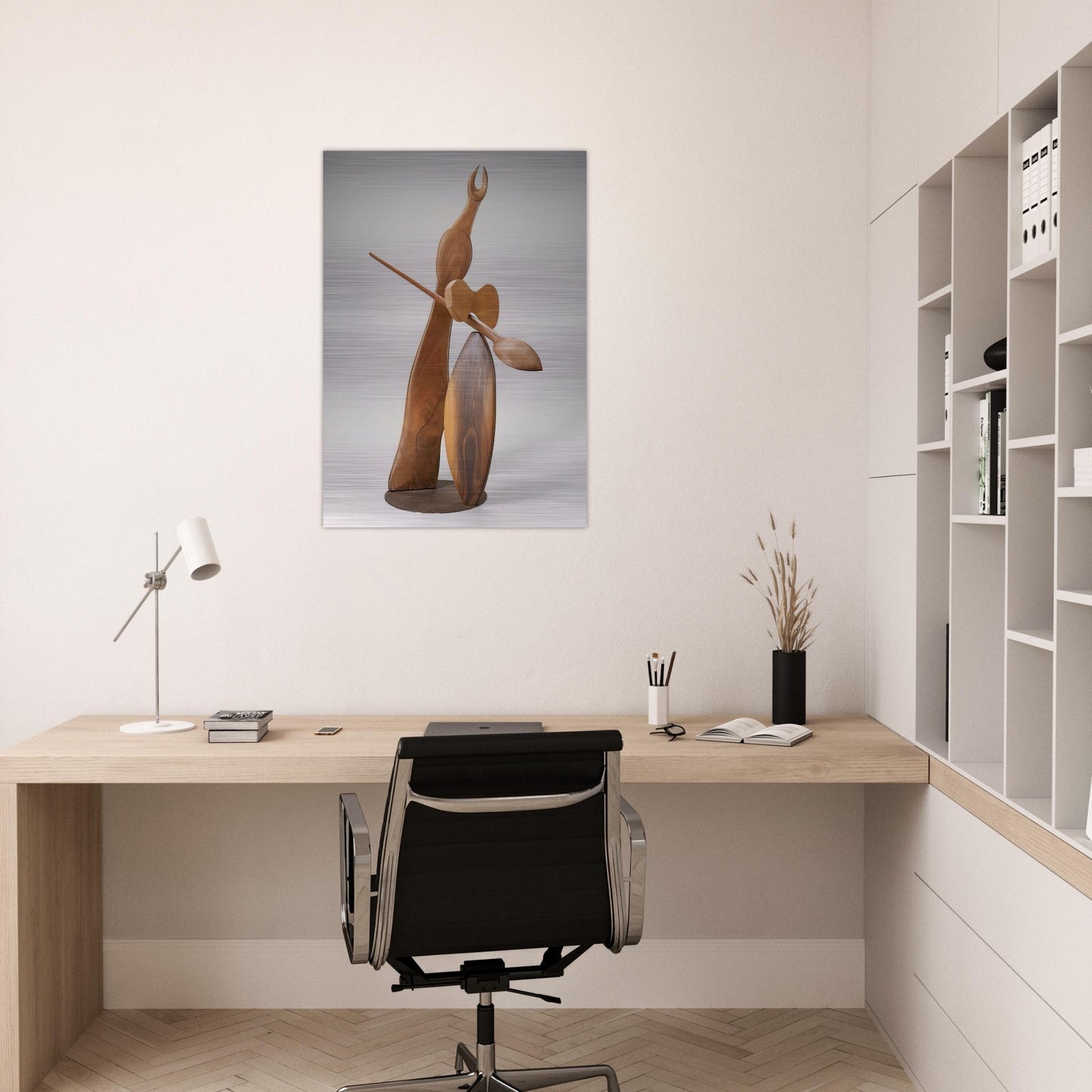DIANA 1934 - Alexander Calder Brushed Aluminum Print - 70x100 cm / 28x40 inches | Alexander Calder Aluminum Print | Alexander Calder Prints