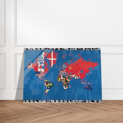 VORREI ELOGIARE IL VENTO E I VENTI CHE COLORANO - Alighiero Boetti Acrylic Print - 70x100 cm / 28x40″ inches | Alighiero Boetti Wall Art | Alighiero Boetti Prints