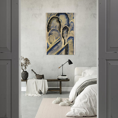 Blue-01 - Georgia O'Keeffe Brushed Aluminum Print - 70x100 cm / 28x40 inches | Georgia O'Keeffe Aluminum Print | Georgia O'Keeffe Prints