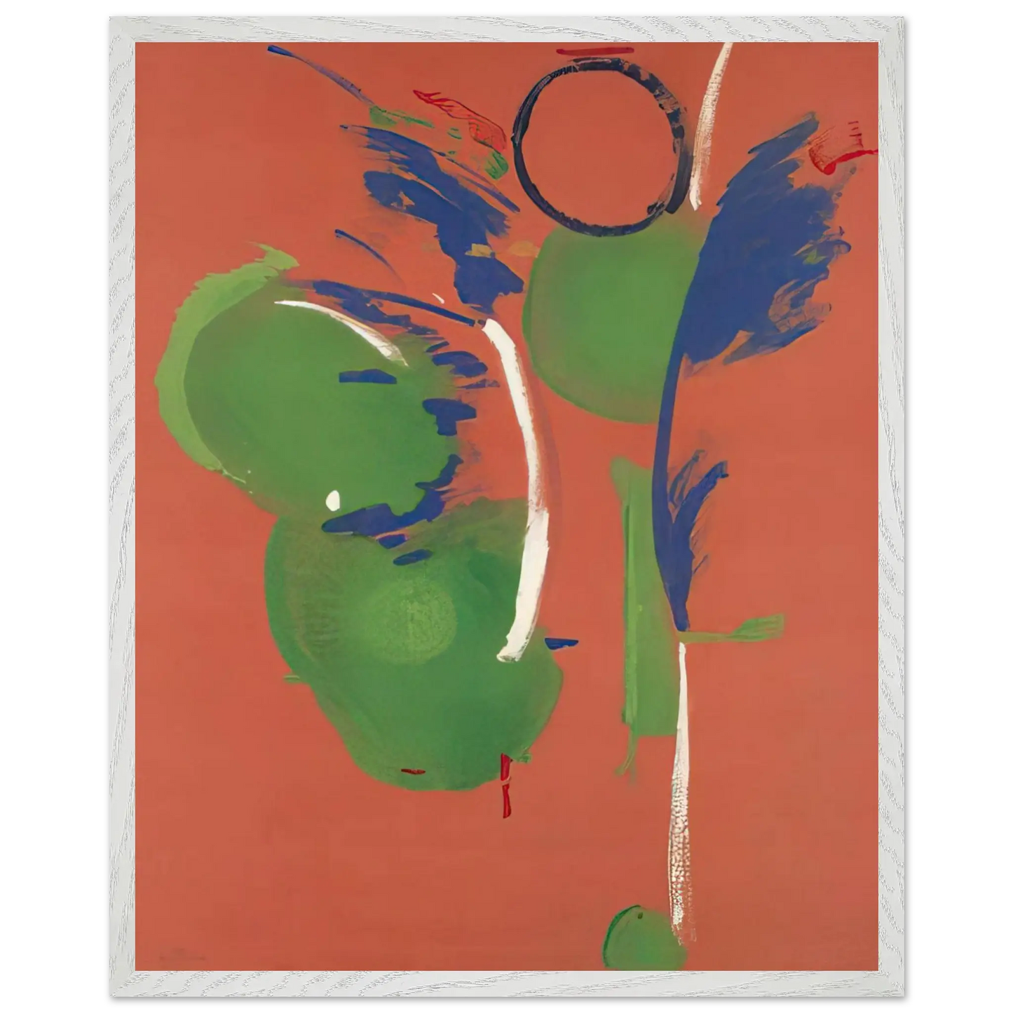Helen Frankenthaler - Mary, Mary - 1987 Wall art - A2 (42 x 59.4  cm) - Premium Wooden Framed Poster With Fine Art Paper - Wood frame