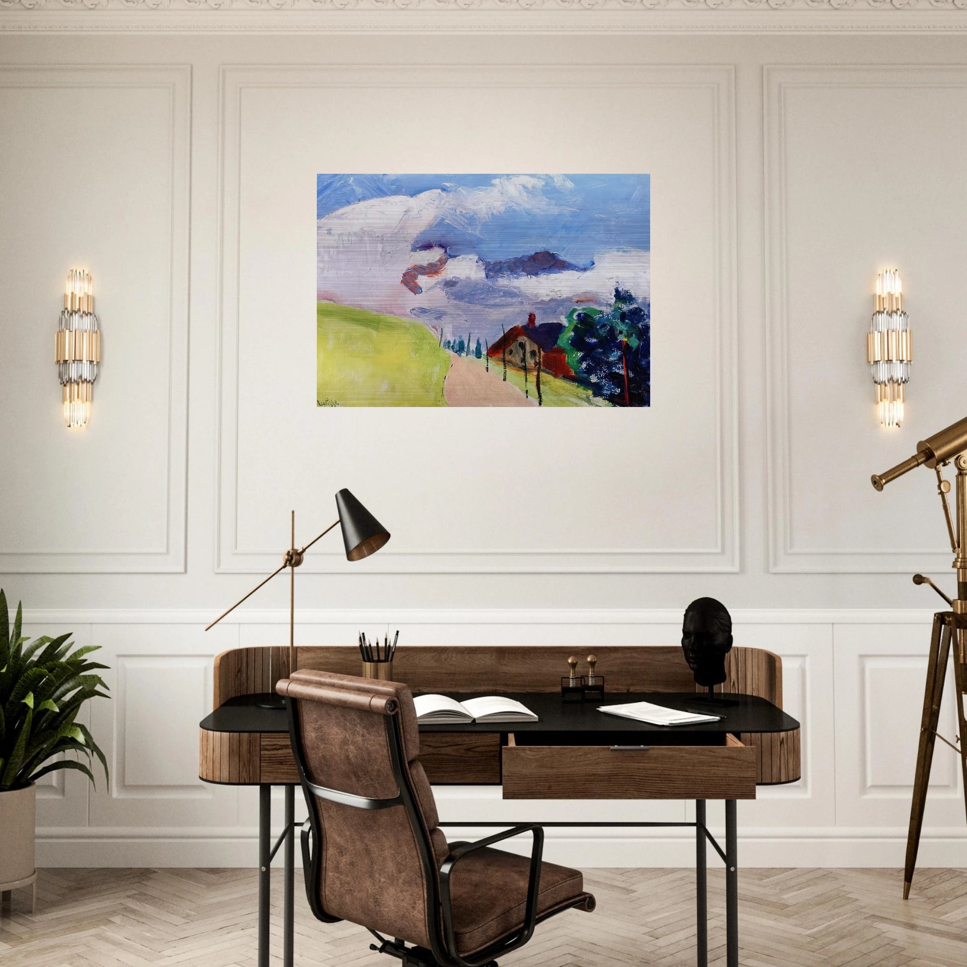 SWISS LANDSCAPE 1901 - Henri Matisse Brushed Aluminum Print - 70x100 cm / 28x40 inches | Henri Matisse Aluminum Print | Henri Matisse Prints