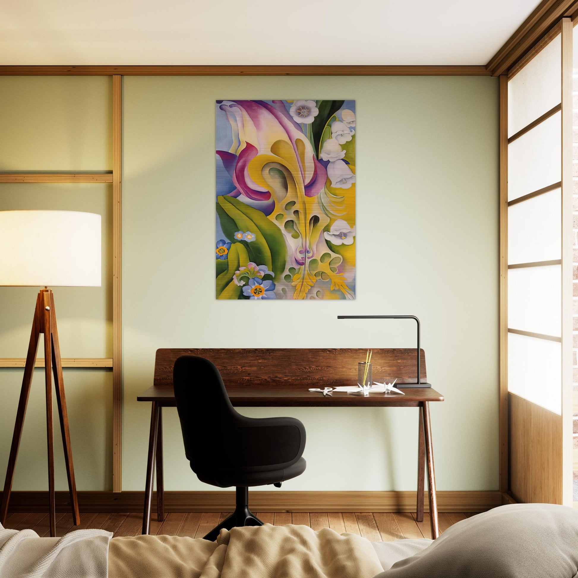 From the Old Garden No 2 - Georgia O'Keeffe Brushed Aluminum Print - 70x100 cm / 28x40 inches | Georgia O'Keeffe Aluminum Print | Georgia O'Keeffe Prints