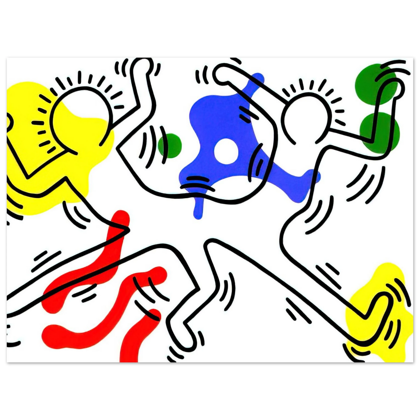 Keith Haring - UNTITLED 1986  75x100 cm / 30x40inches Fine Art Poster | Keith Haring Art For Sale
