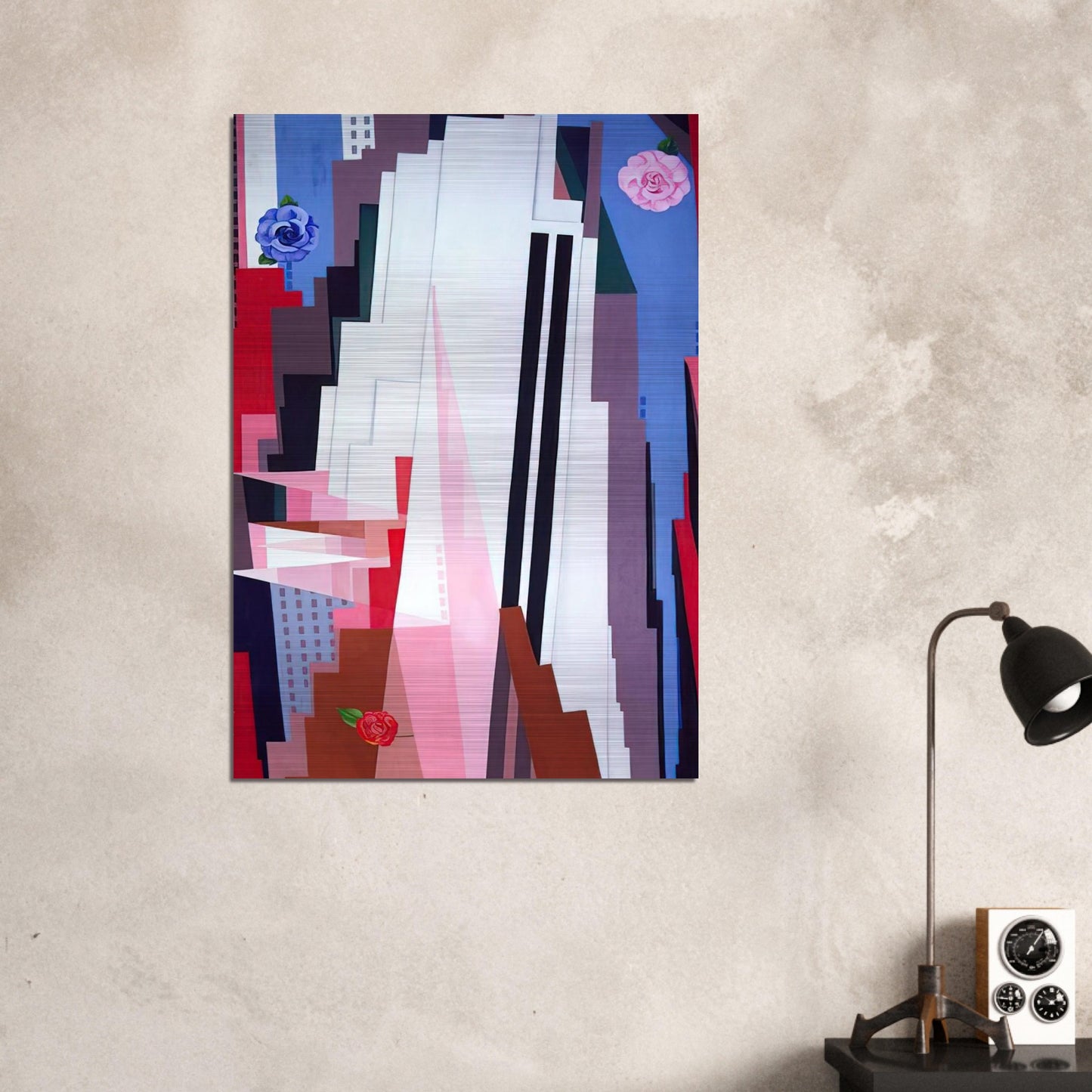 Manhattan - Georgia O'Keeffe Brushed Aluminum Print - 70x100 cm / 28x40 inches | Georgia O'Keeffe Aluminum Print | Georgia O'Keeffe Prints