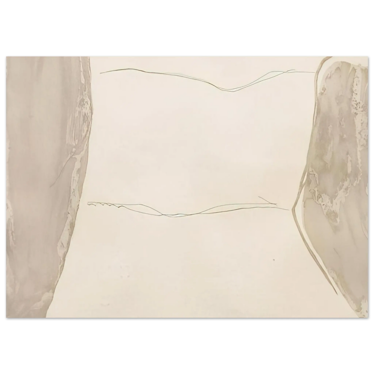 Helen Frankenthaler - Ponti - 1973 Wall art - 13x18 cm / 5x7 Inches - Premium Wooden Framed Poster With Fine Art Paper - Black frame