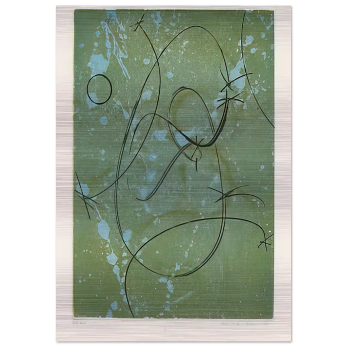 Homage to Marcel Duchamp - Max Ernst Brushed Aluminum Print - 70x100 cm / 28x40 inches | Max Ernst Aluminum Print | Max Ernst Prints