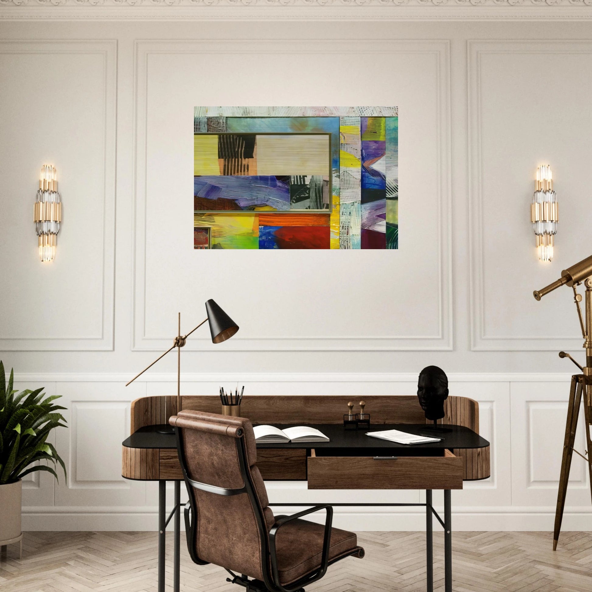Time Before History - Sam Gilliam Brushed Aluminum Print - 70x100 cm / 28x40 inches | Sam Gilliam Aluminum Print | Sam Gilliam Prints